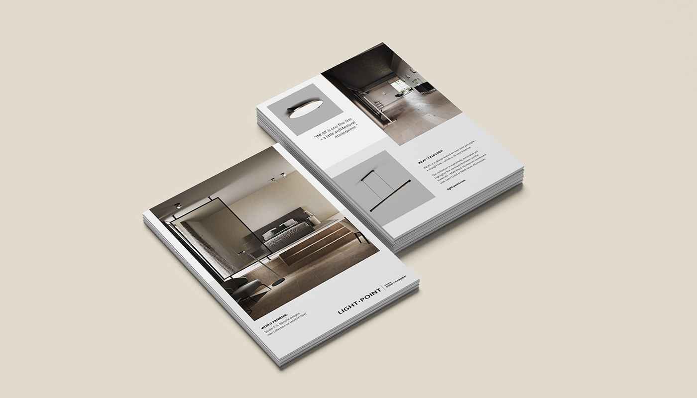 Rain creative brochure og katalog design for light point