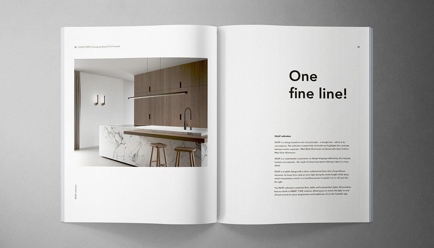 Rain Creative magasin design for Light point