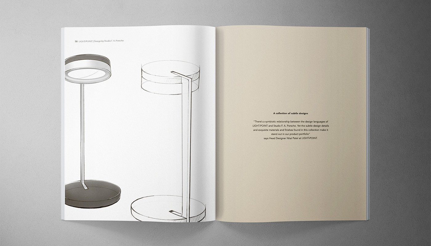 Rain Creative katalog design for Light Point