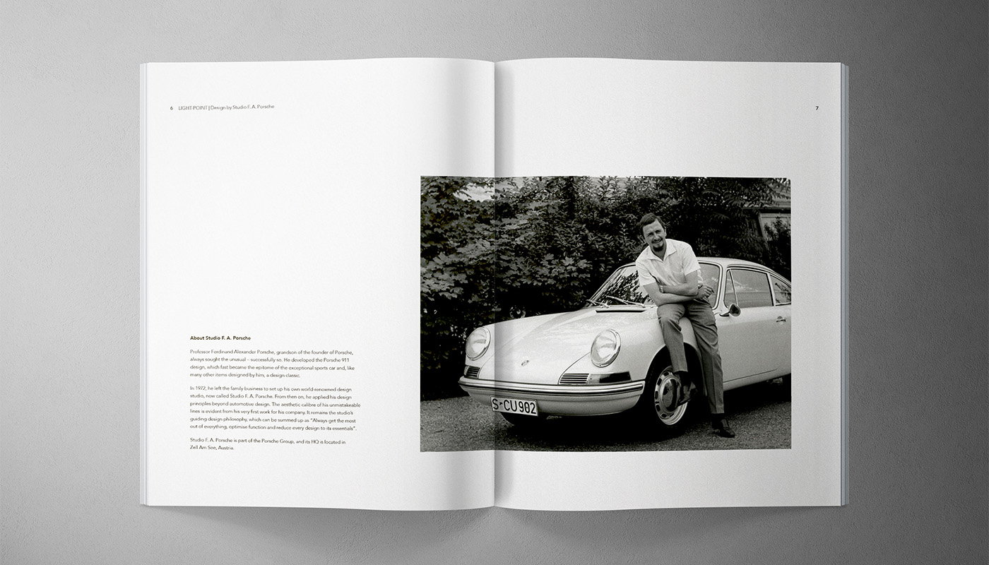 Rain Creative katalog design for Light Point