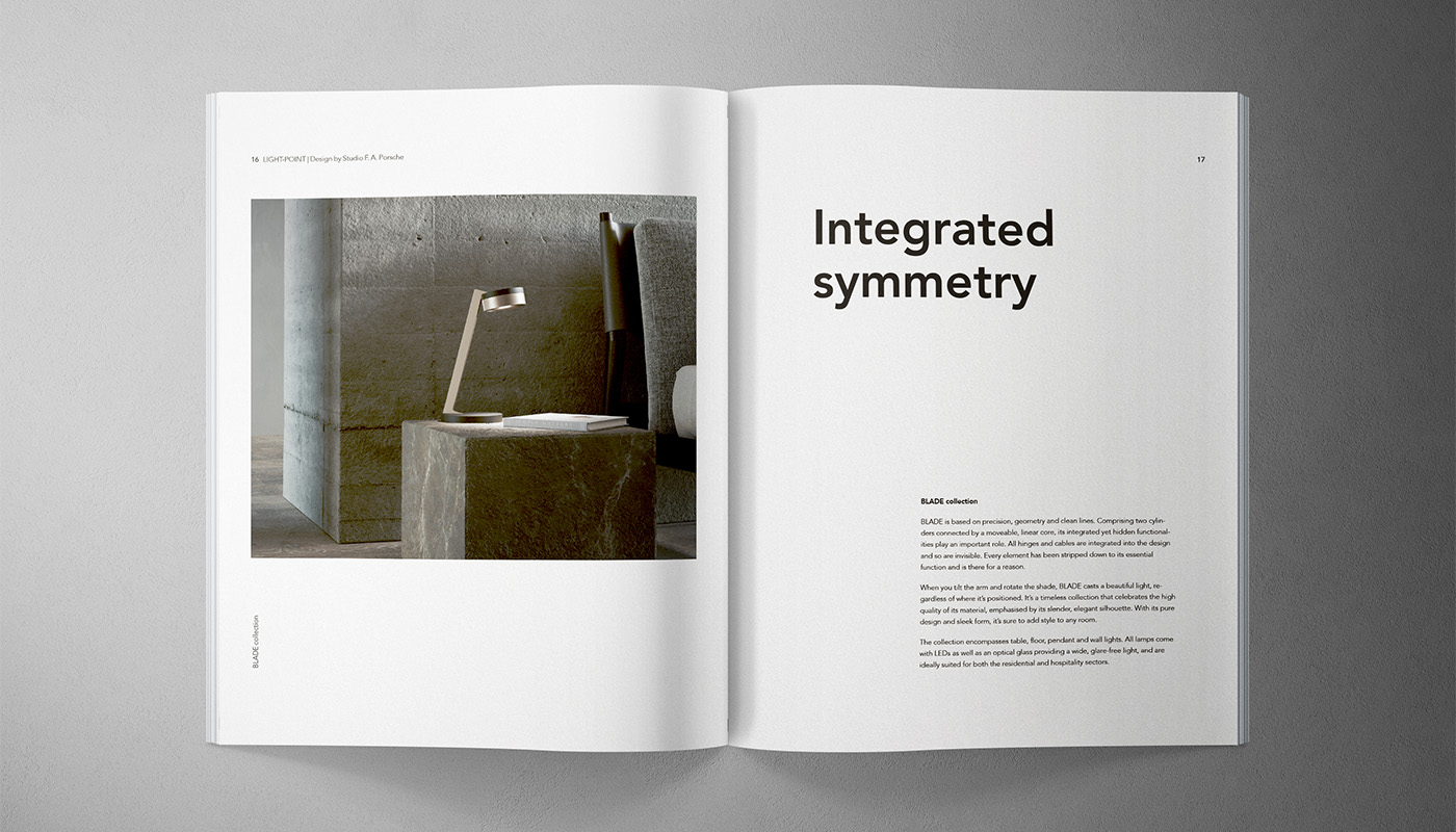 Rain Creative katalog design for Light Point