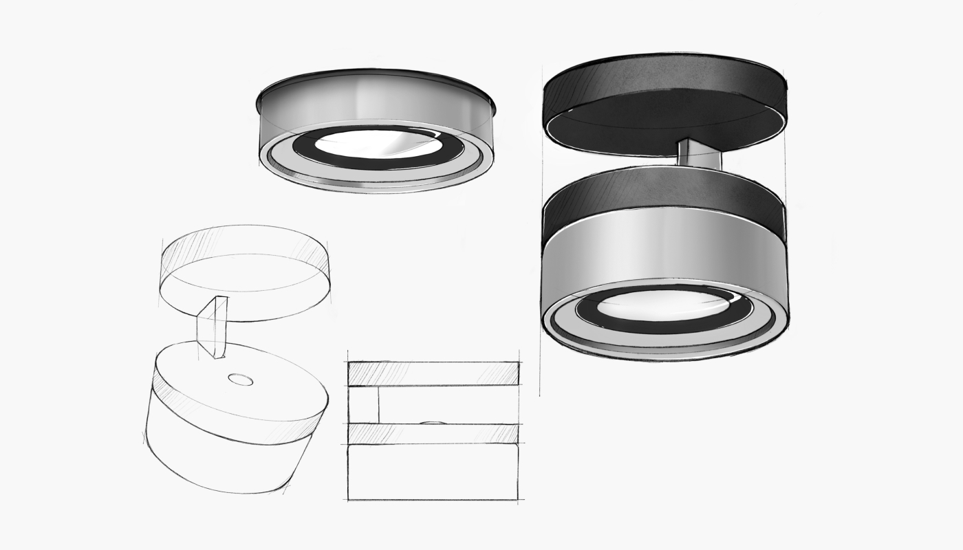 Light Point sketch visuel identitet | Rain Creative