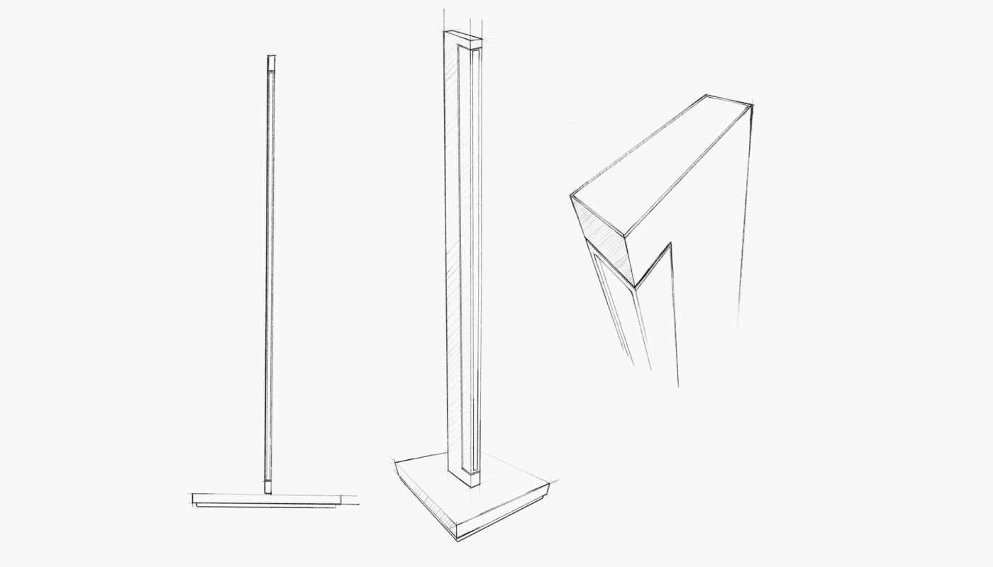 Light Point sketch visuel identitet | Rain Creative