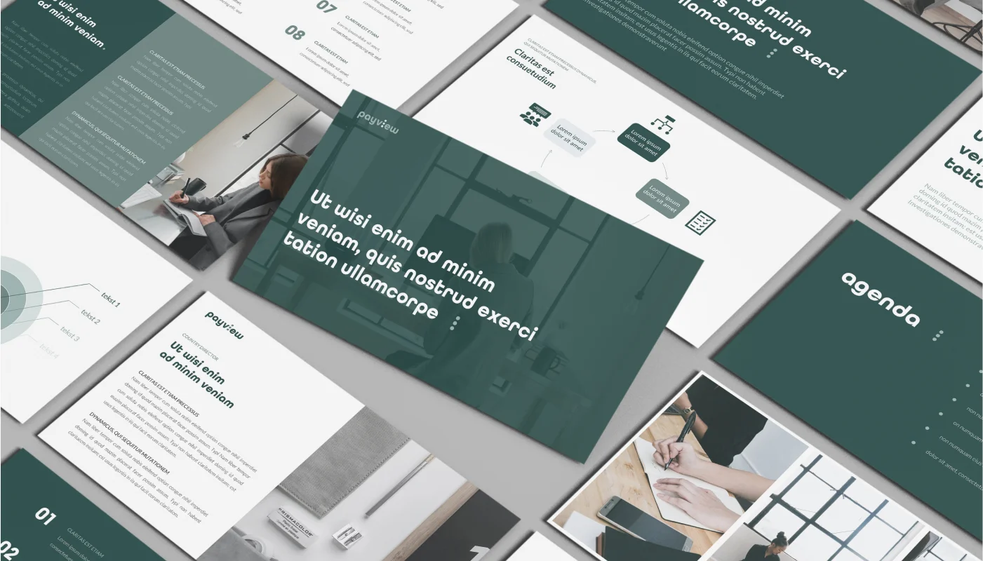Tryksager Payview - Visuel identitet | Rain Creative